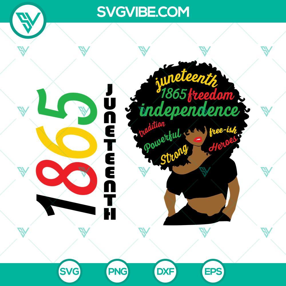 afro girl afro woman 1865 juneteenth svg independence day svg free ish since 1865 svg juneteenth svg freedom svg 2 mockup