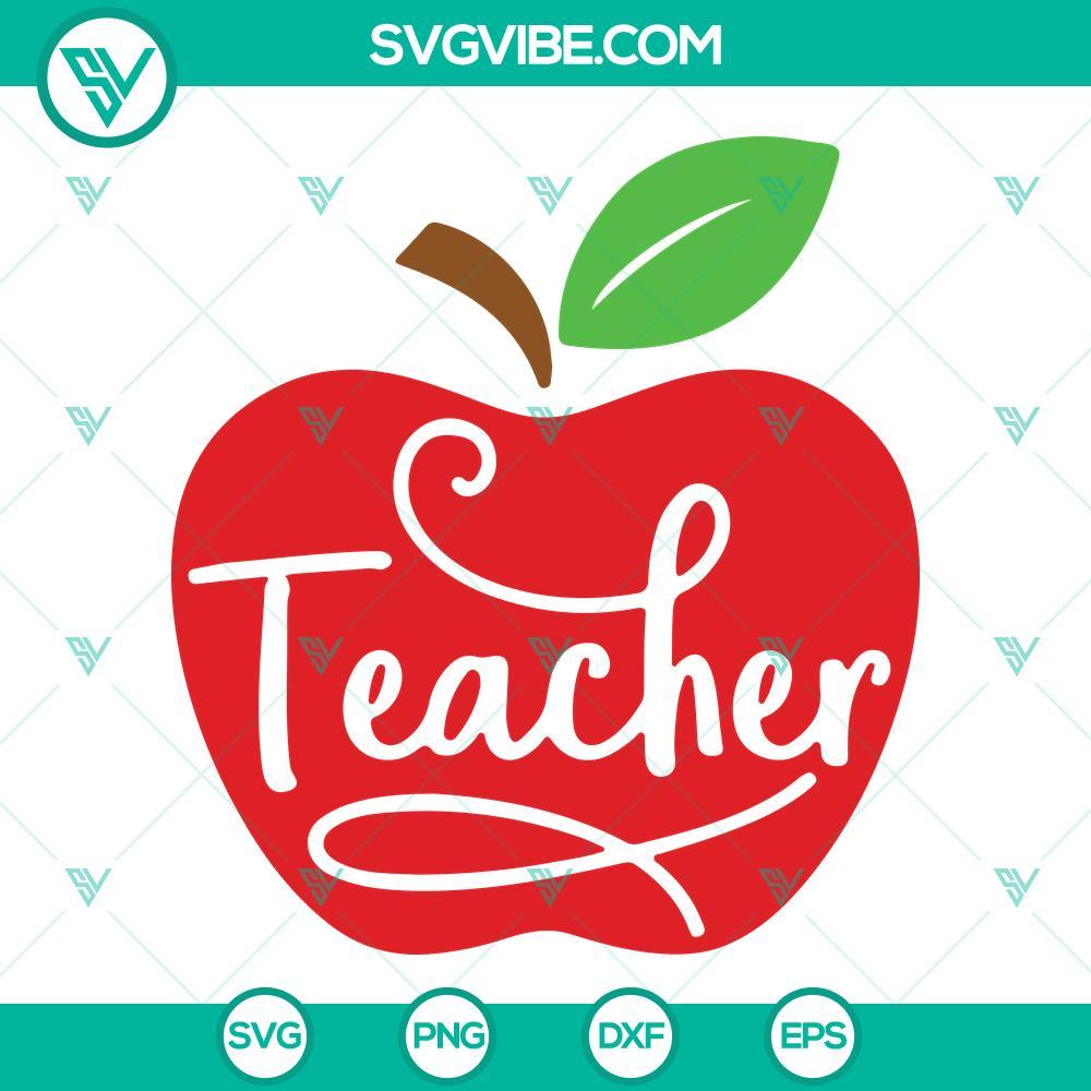 teacher apple svg teacher appreciation svg teacher svg apple svg 3 mockup