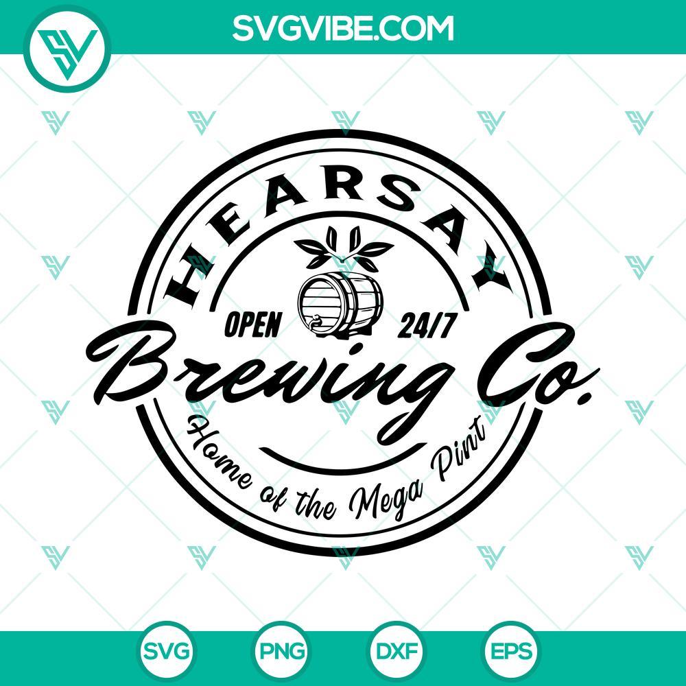 hearsay brewing company svg png dxf eps cricut silhouette johnny depp svg mega pint svg 4 mockup