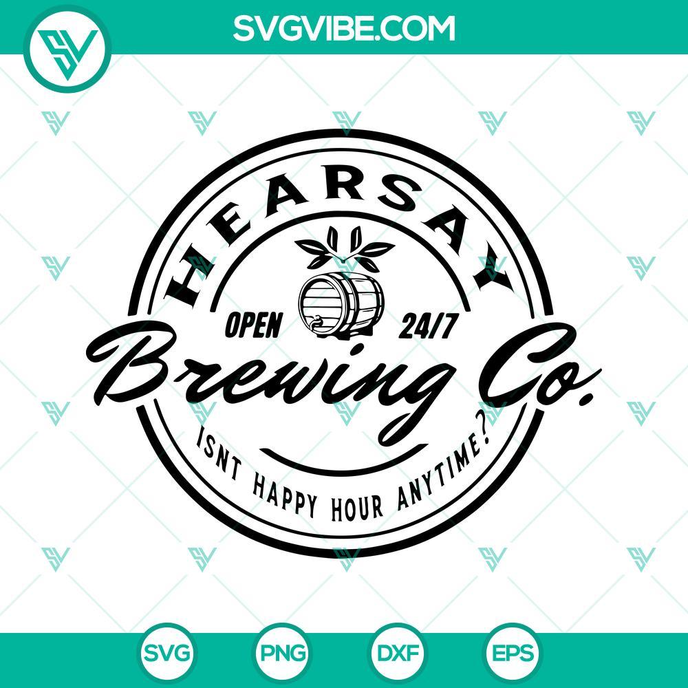 hearsay brewing company svg johnny depp svg mega pint svg isnt happy hour anytime svg 9 mockup