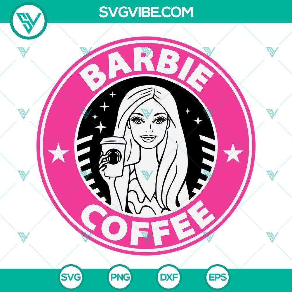 barbie coffee svg barbie starbucks cup svg barbie svg png dxf eps clipart cricut 6 mockup