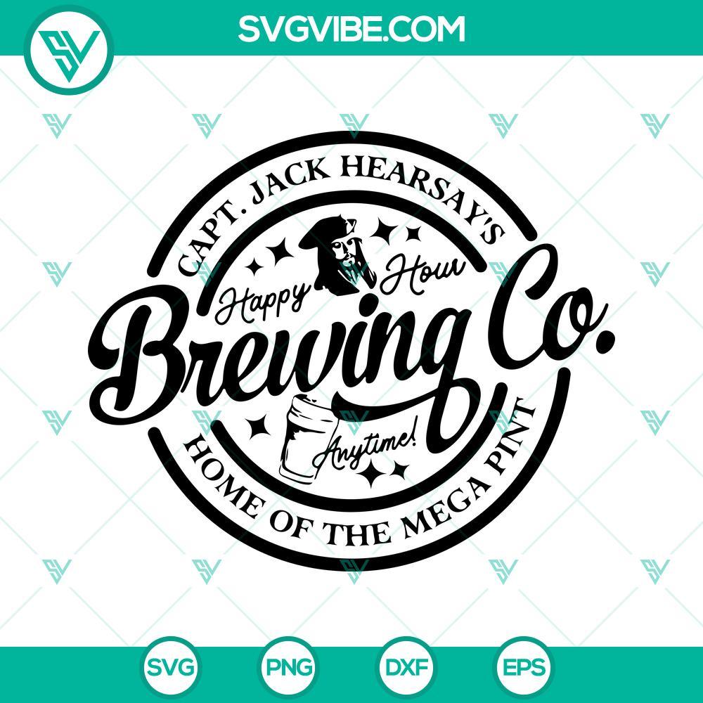 hearsay brewing company svg png dxf eps designs for shirts captain jack hearsay s brewing company svg johnny depp svg mega pint svg 3 mockup