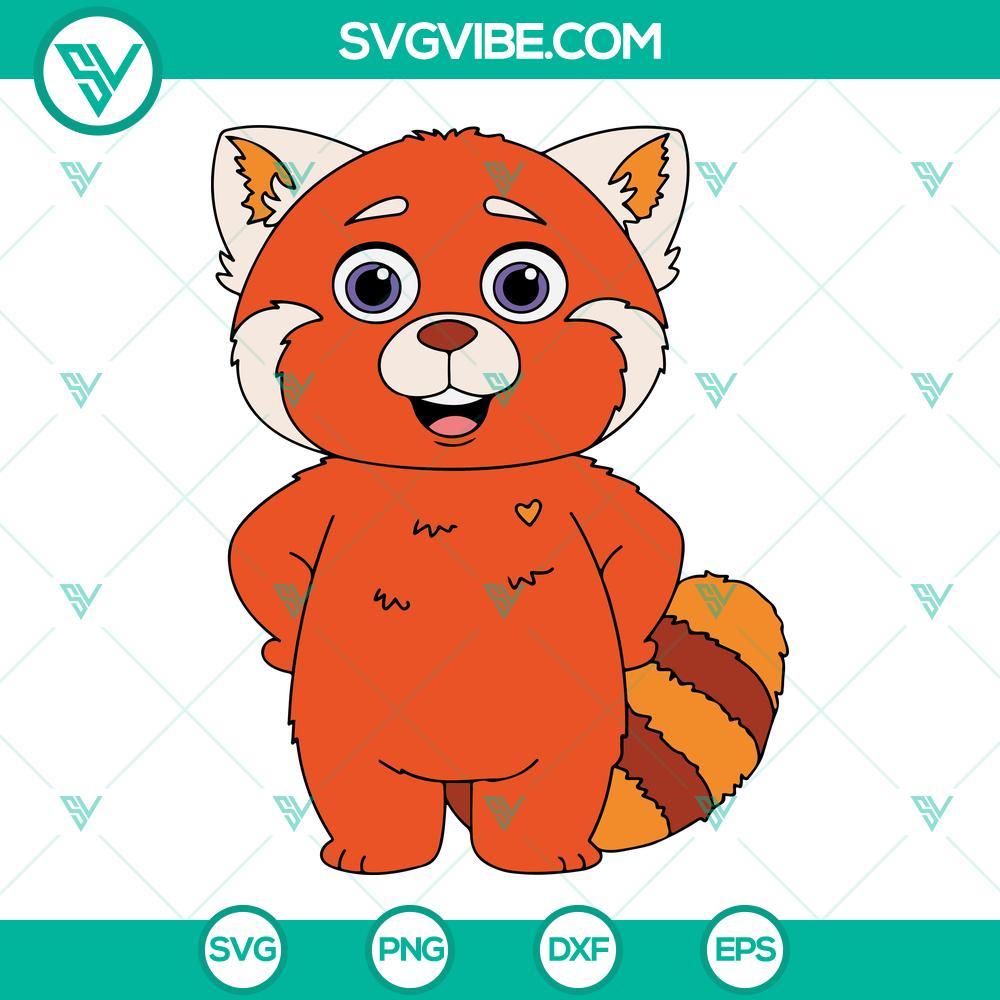 turning red panda meilin mei lee svg bundle turning red layered svg png dxf eps clipart 2 mockup