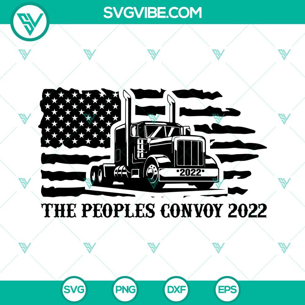 the peoples convoy 2022 svg freedom convoy 2022 svg freedom truck svg freedom truckers svg american flag truck svg 8 mockup