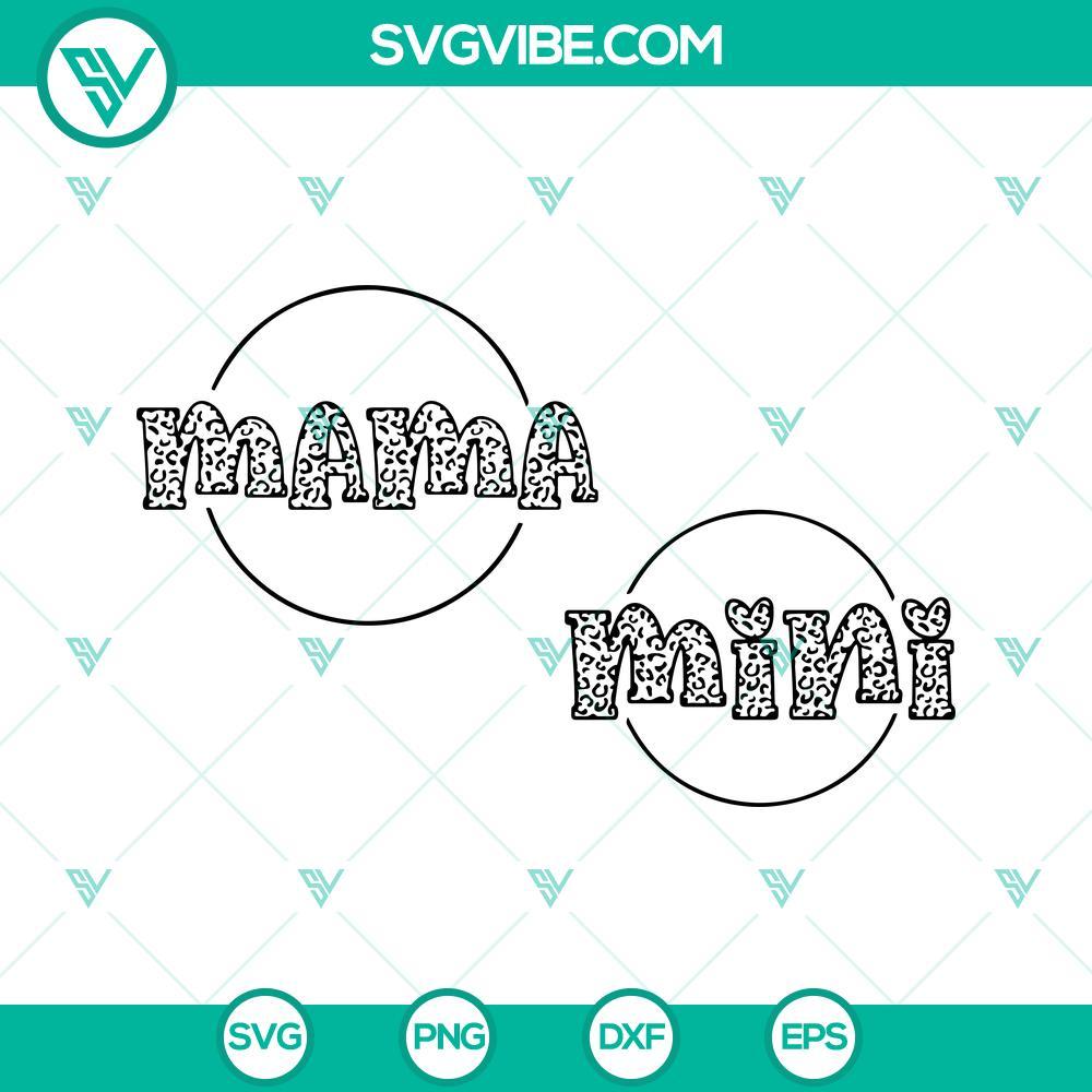 mama and mini svg leopard mama svg mini leopard svg 3 mockup