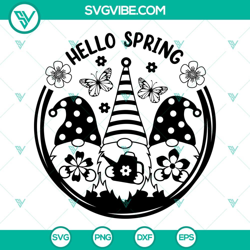 gnomes hello spring svg spring gnomes svg spring svg butterfly flowers svg 9 mockup