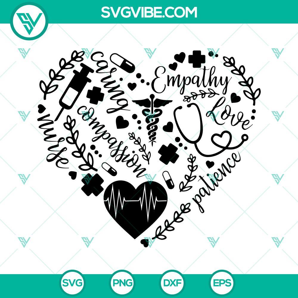 nurse heart svg nurse svg cut file cricut nurse shirt svg silhouette nurse svg nurse life svg stethoscope svg 4 mockup