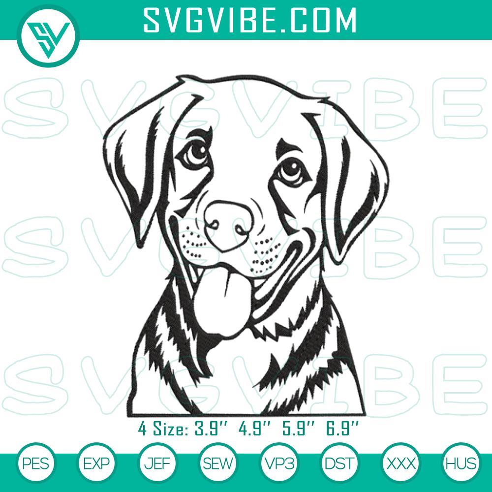 labrador embroidery patterns for machines mockup