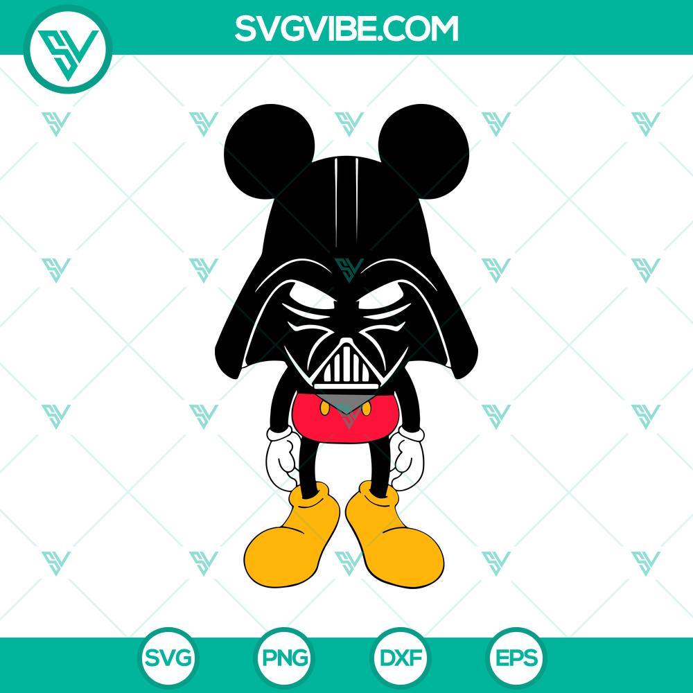 mickey as darth vader svg star wars mickey svg png mockup