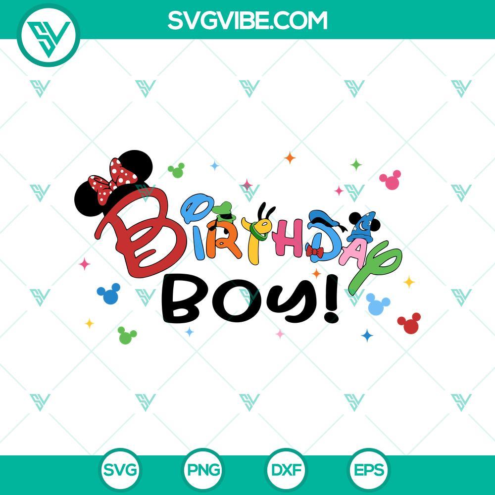 disney boy birthday svg magical celebration svg birthday theme svg mockup