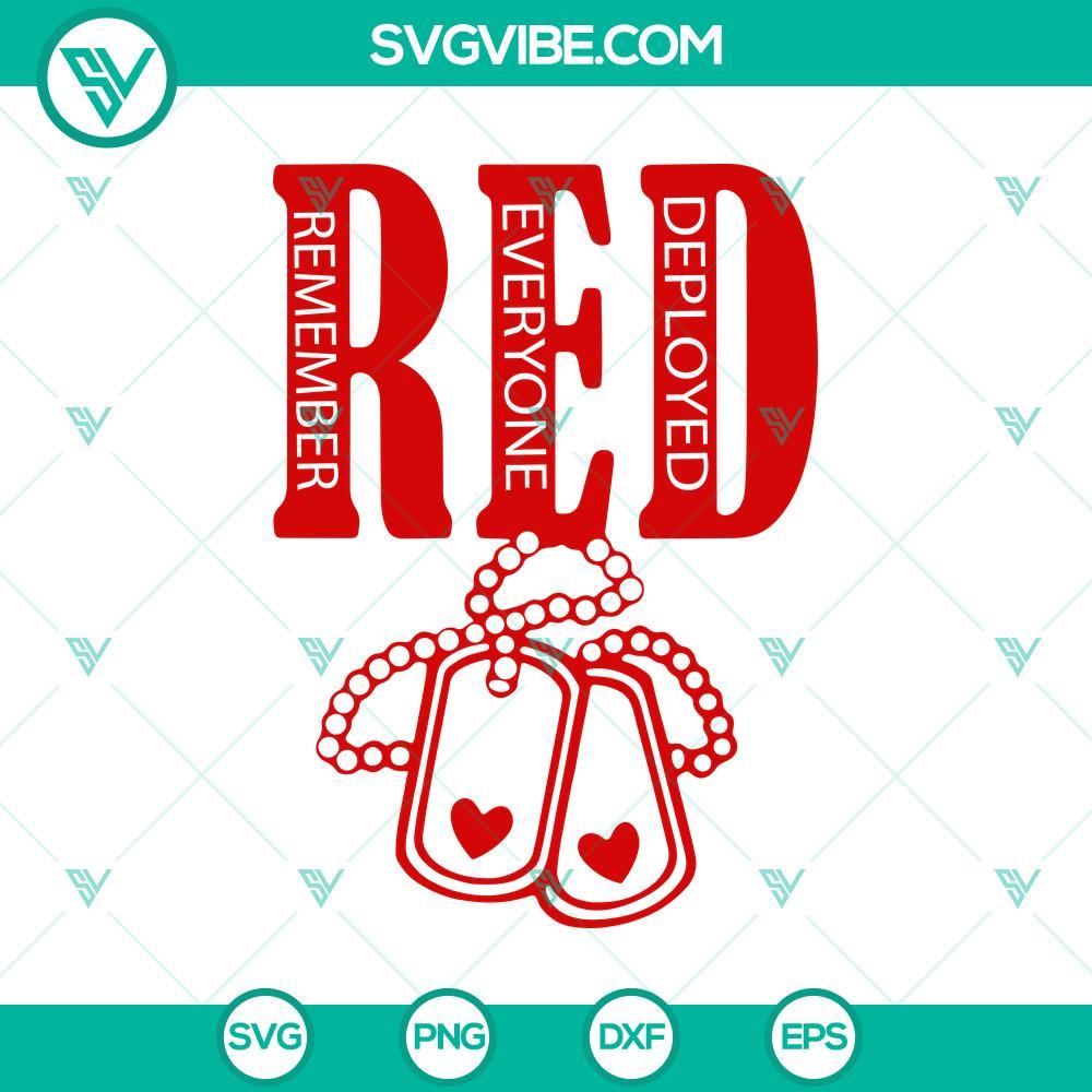 r e d svg for red friday honoring deployed military personnel mockup