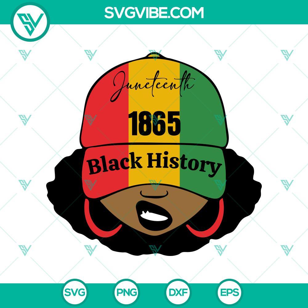 juneteenth 1865 afro girl svg african american black history svg mockup