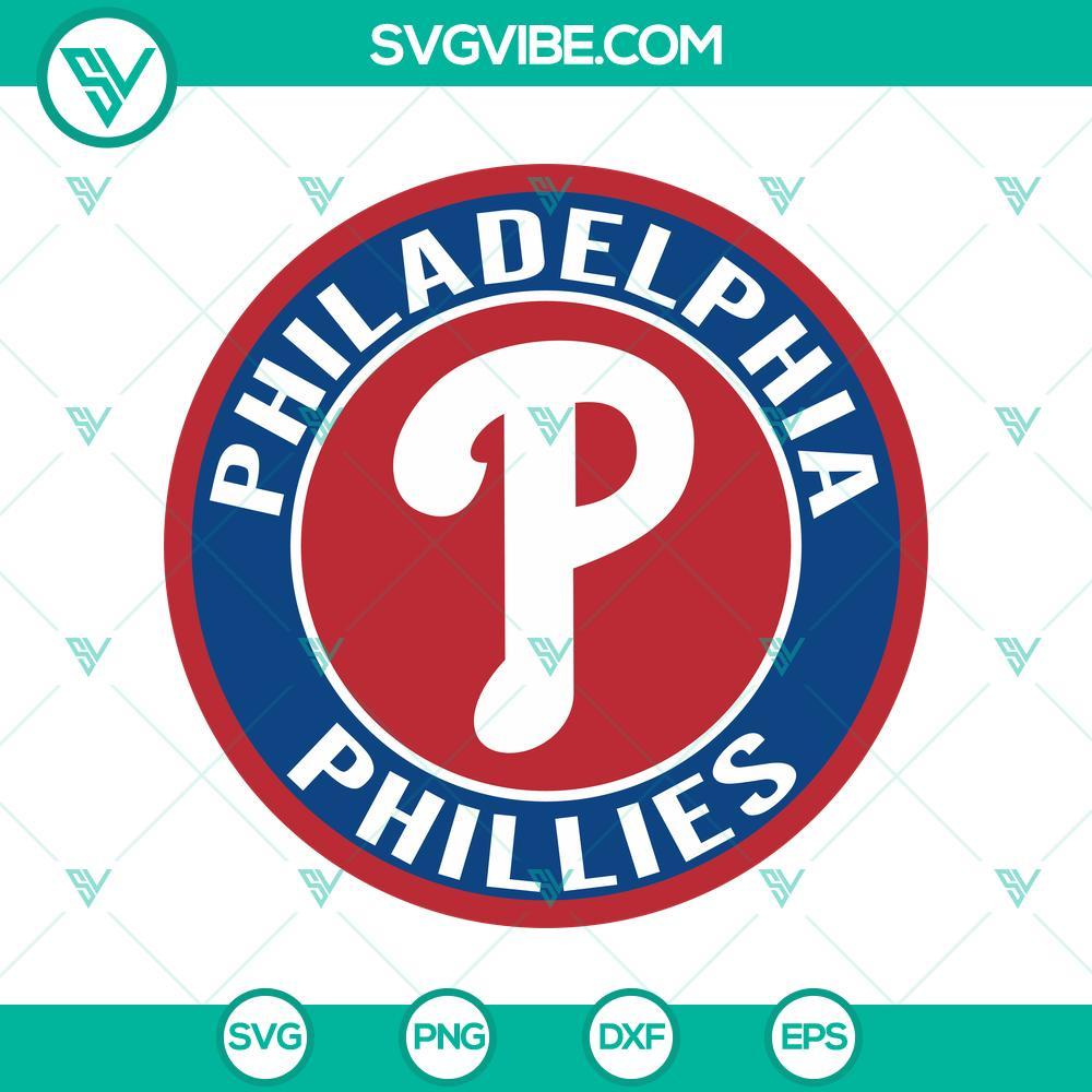 philadelphia phillies baseball logo svg file mockup