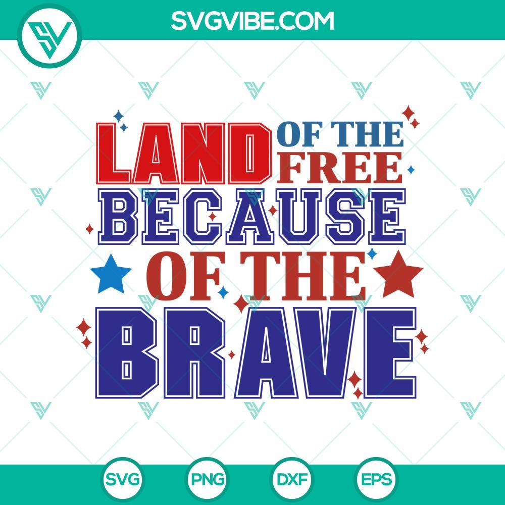 land of the free thanks to the brave svg memorial day svg mockup