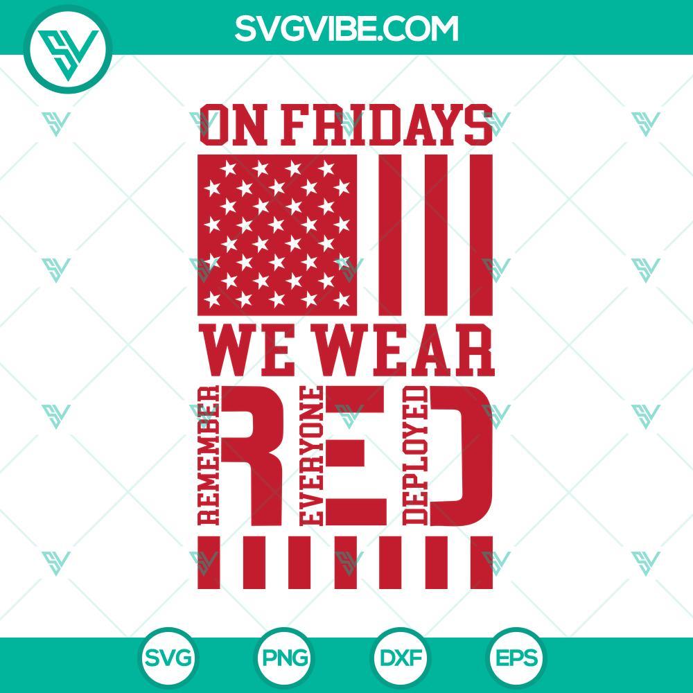 red friday svg support our troops remembering the deployed mockup