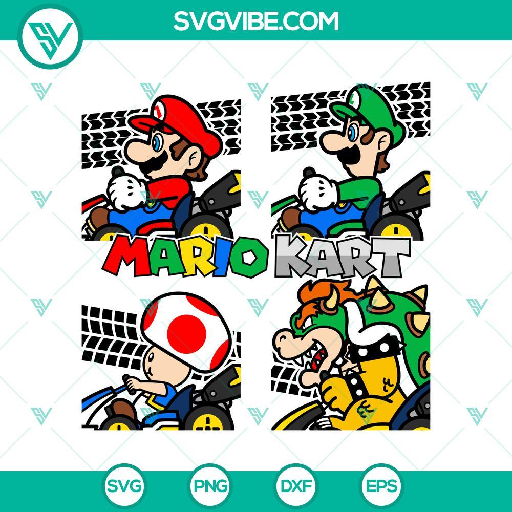 super mario kart svg mario svg kart racers svg mockup