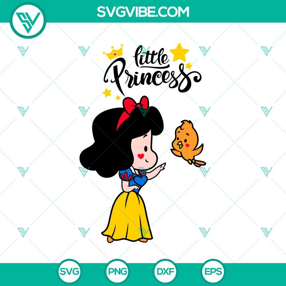 snow white chibi princess svg disney little princess svg mockup