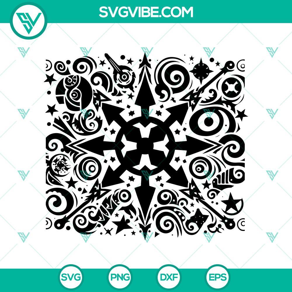 star wars mandala zentangle silhouette svg pack mockup