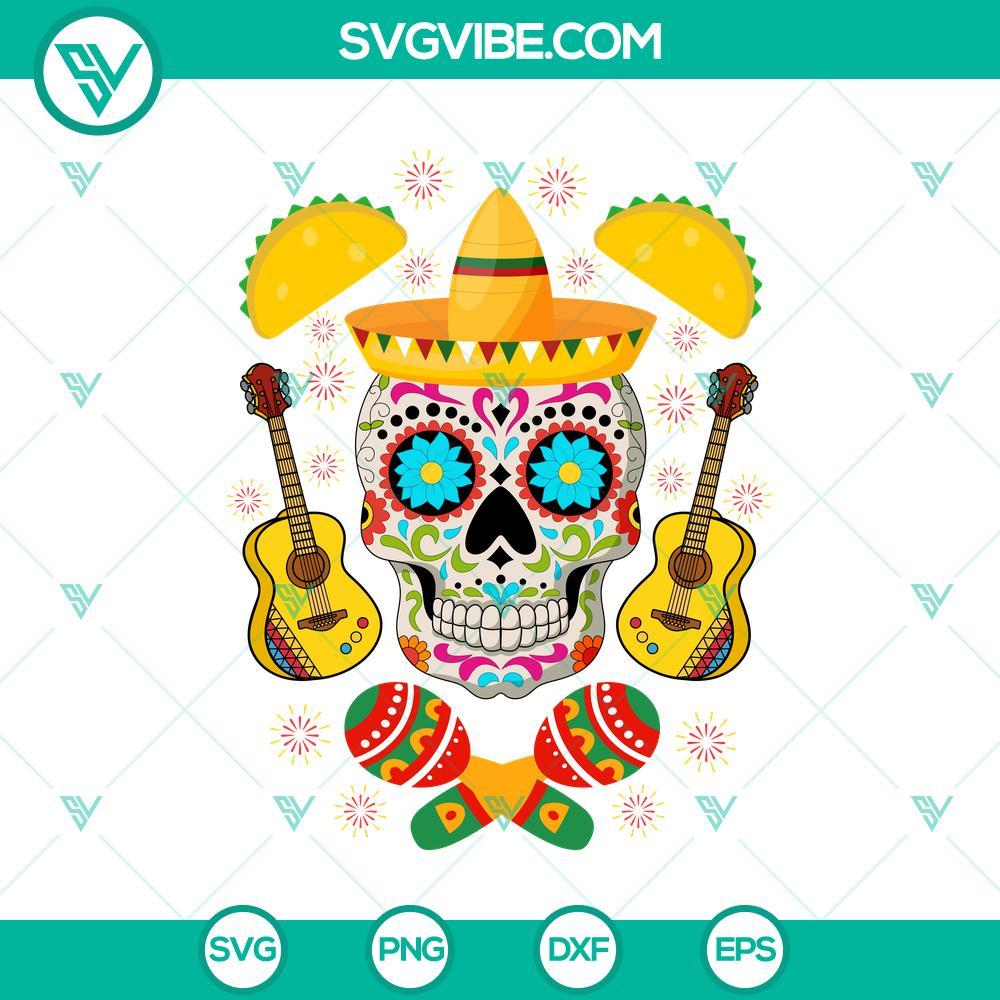 cinco de mayo sugar skull svg day of the dead svg mexican theme mockup