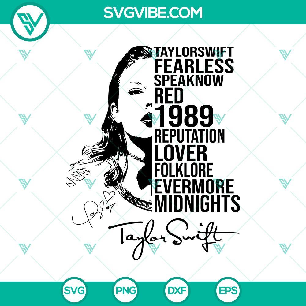 taylor swift discography svg taylor s version cut files mockup