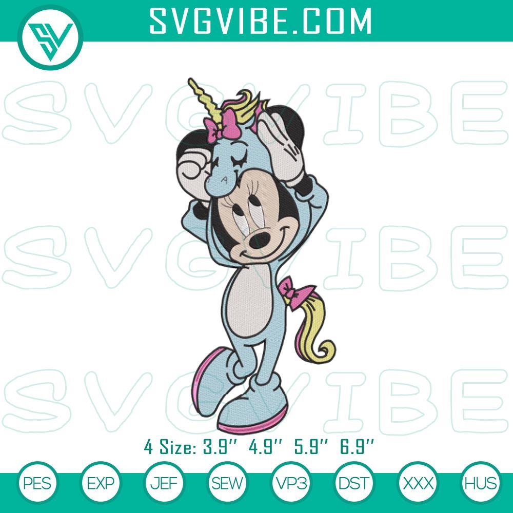 unicorn minnie embroidery patterns lovely mouse designs mockup