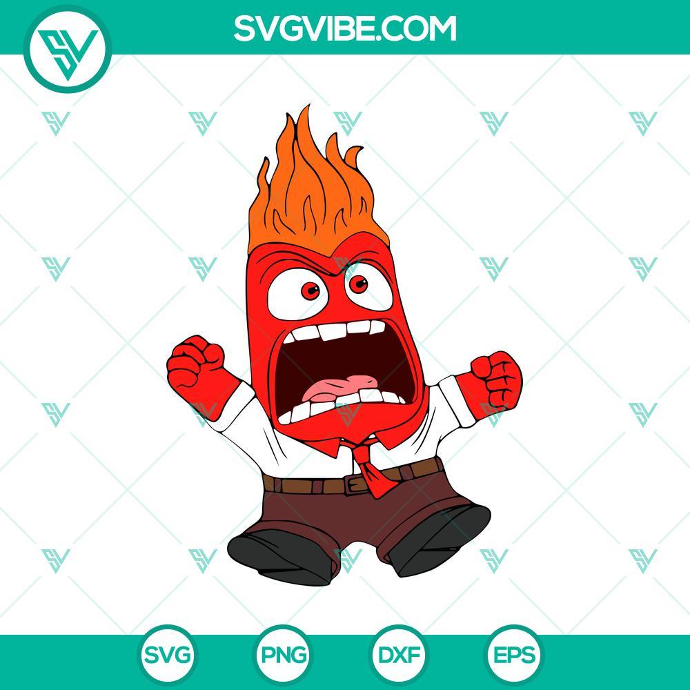 anger inside out 2 svg png anger silhouette anger clipart mockup