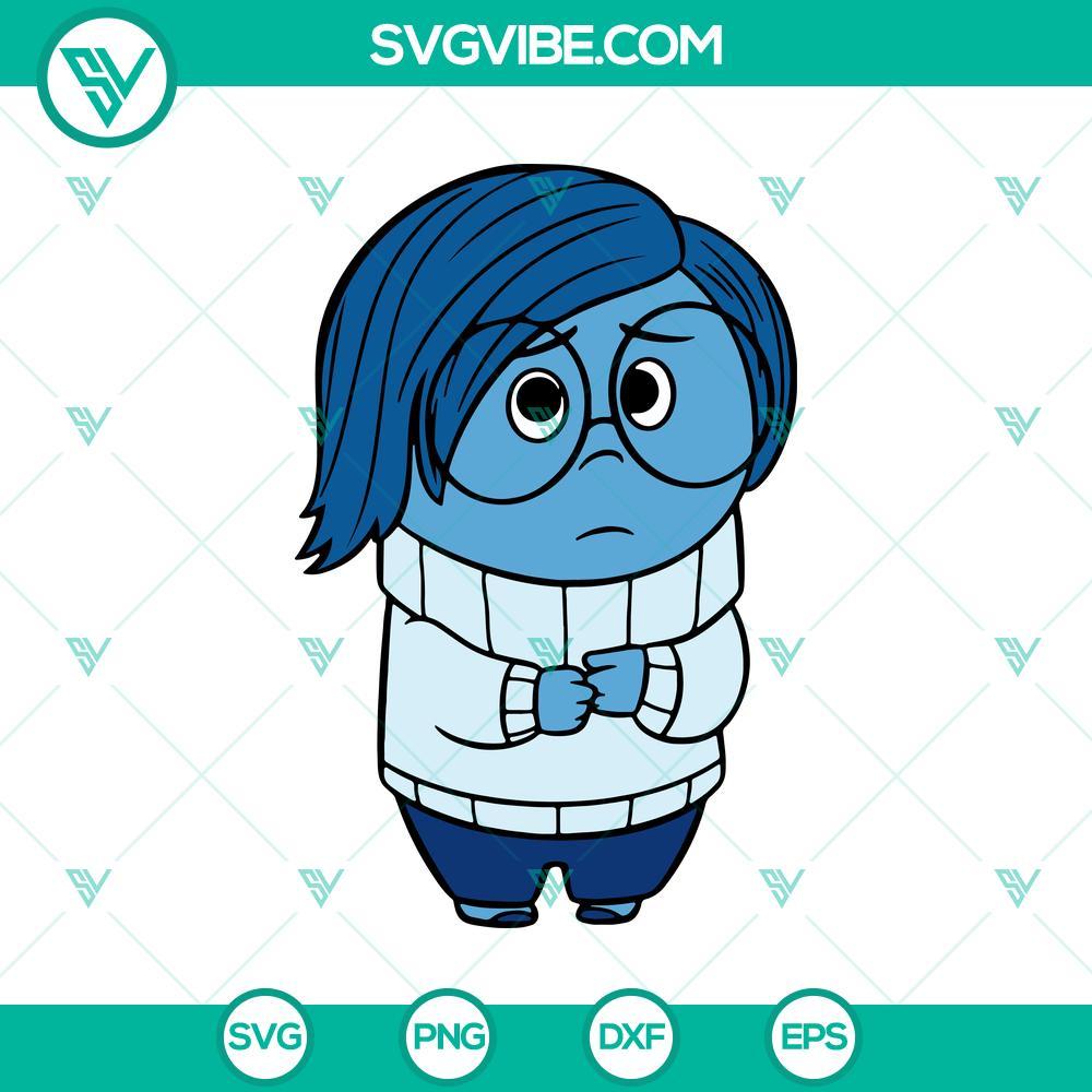 sadness inside out 2 svg png sadness cricut silhouette clipart mockup