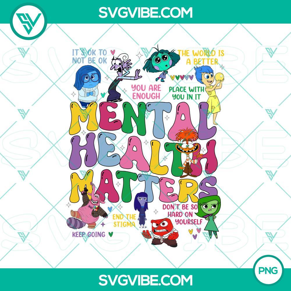 inside out 2 mental health matters png inside out 2 png mockup