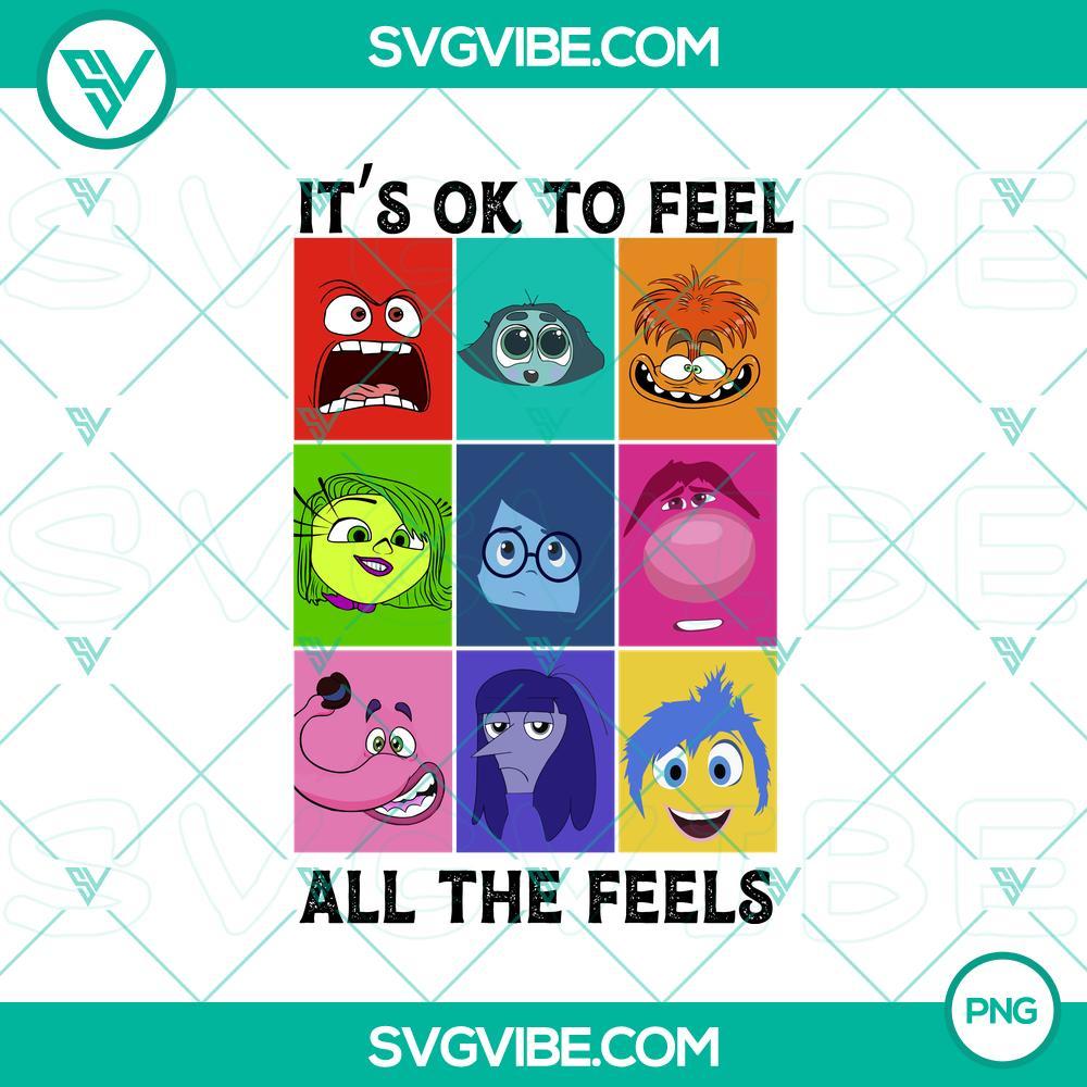 inside out 2 characters png it amp 8217 s okay to feel all the feels png mockup