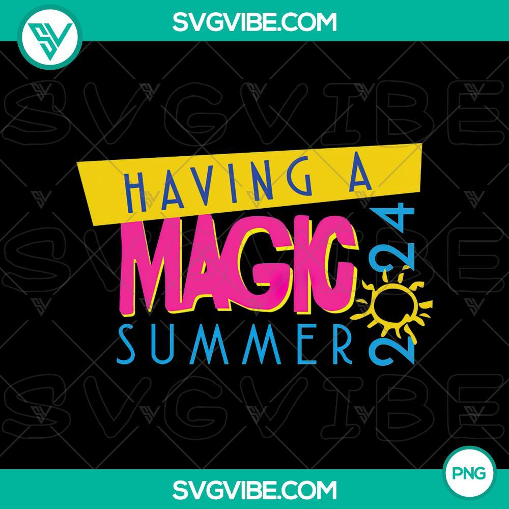 nkotb having a magic summer 2024 png design files mockup