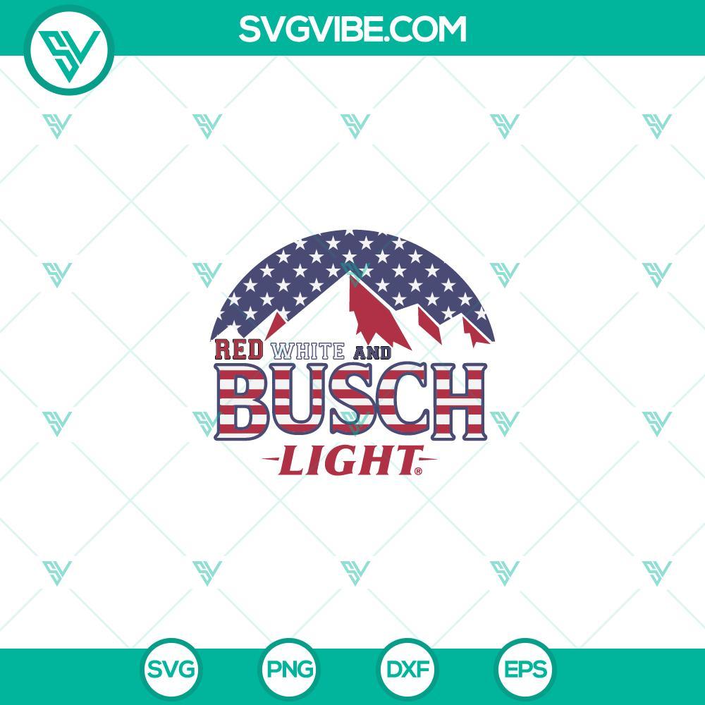 red white and busch light svg png busch light 4th of july svg mockup