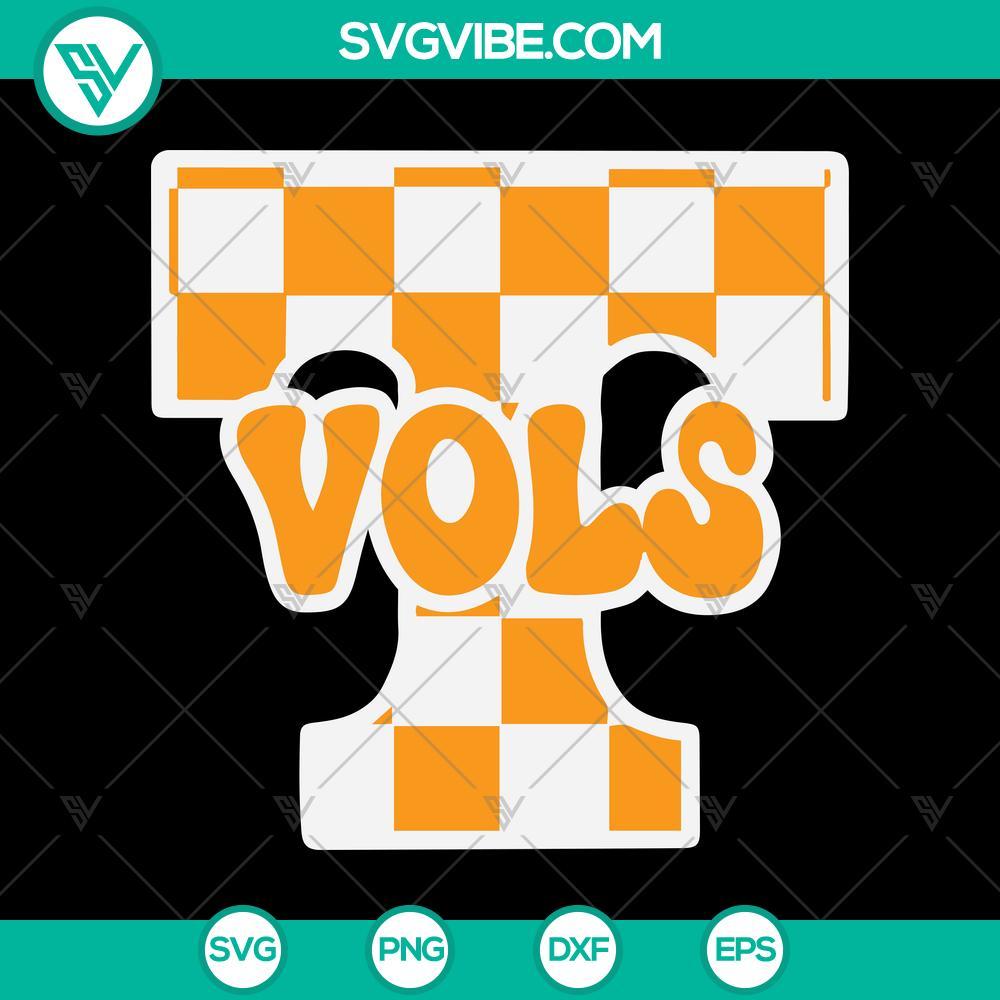 checkered tennessee vols svg tennessee volunteers logo svg mockup