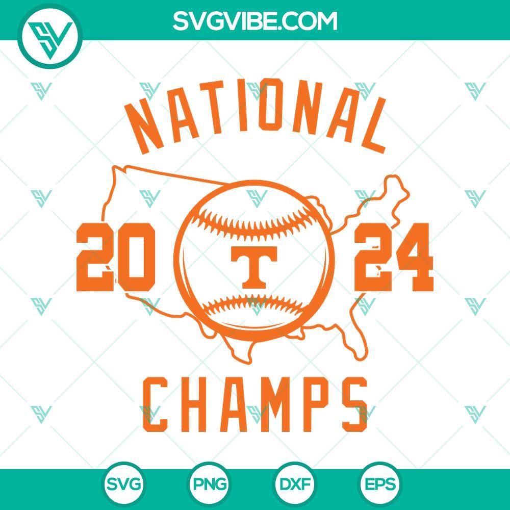 tennessee volunteers baseball svg national champs 2024 svg mockup