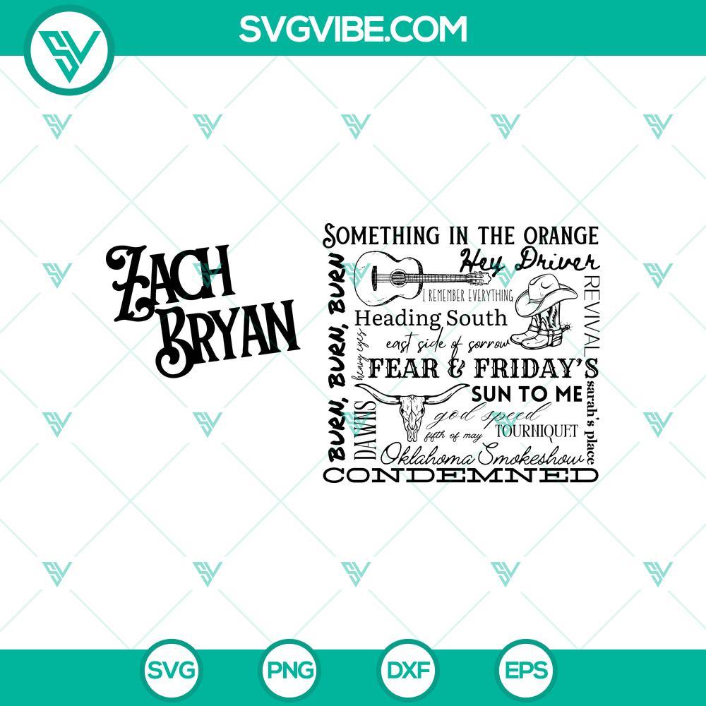 zach bryan svg zach bryan something in the orange svg zach bryan country music svg mockup