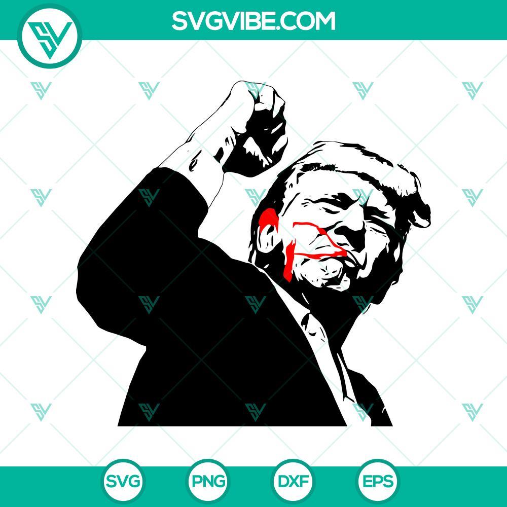 trump raised fist svg trump fist svg 2024 trump assassination 2024 svg mockup