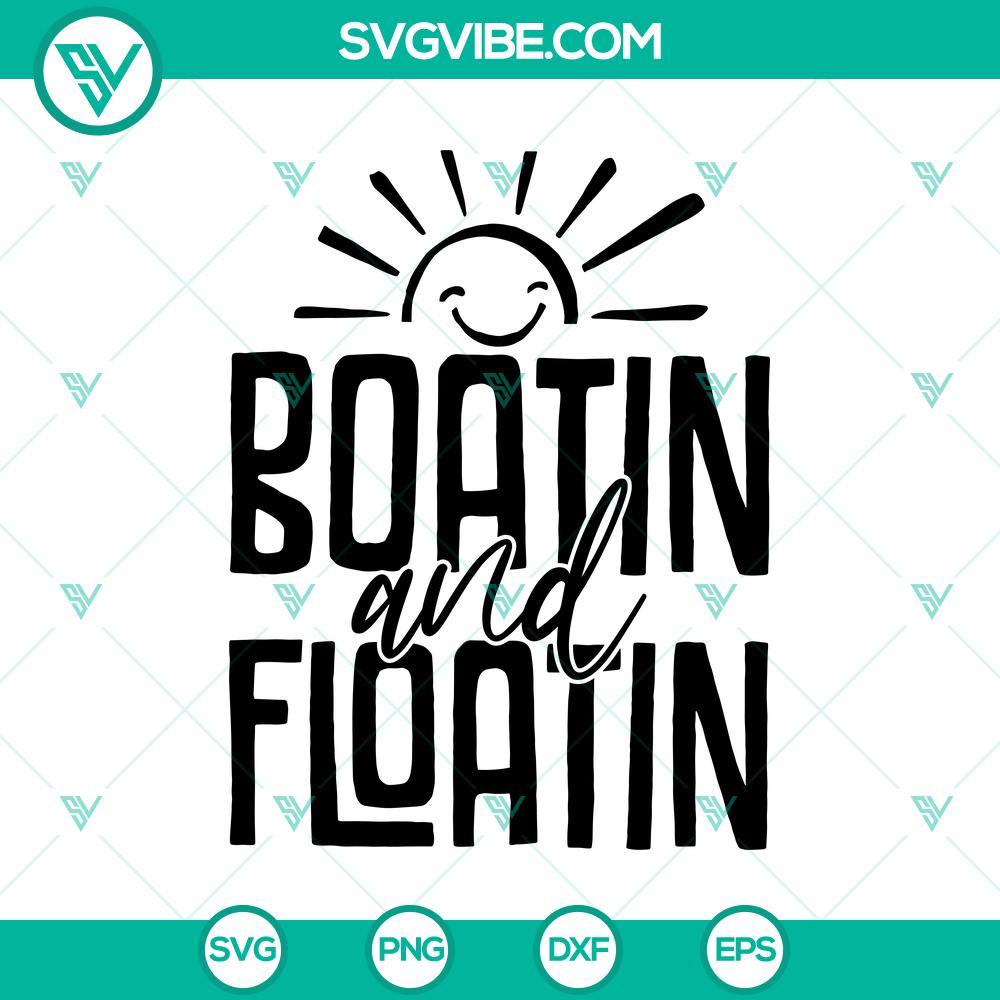 boatin and floatin svg boat life svg summer svg motor boatin svg mockup