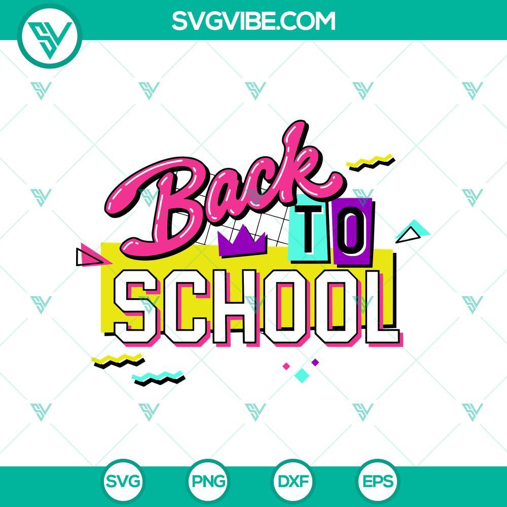 retro back to school 90s vibe svg welcome back to school svg retro school svg png cricut mockup