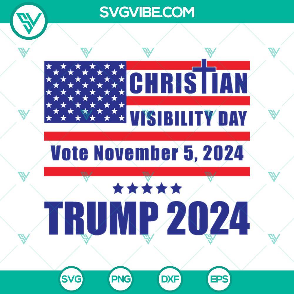 christian visibility day vote november 2024 trump svg vote trump 2024 svg png mockup