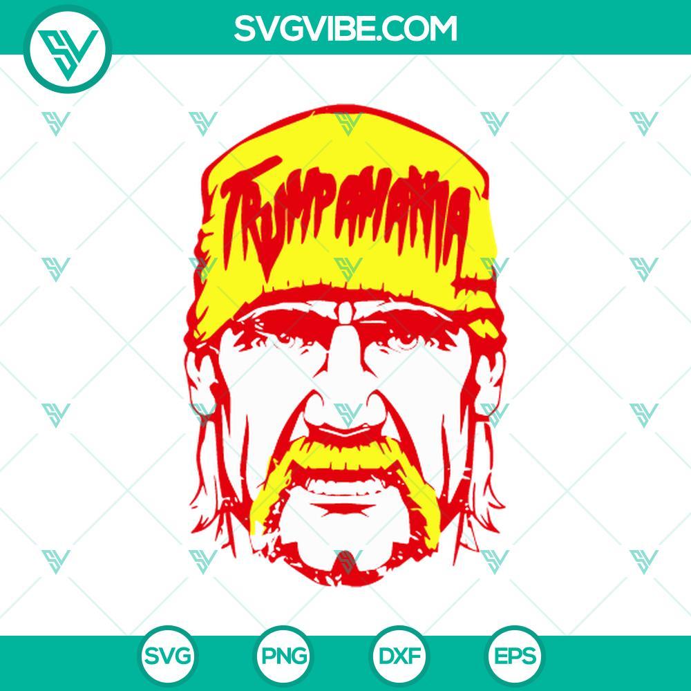 trumpmania hulk hogan svg donald trump wrestling 2024 svg png mockup