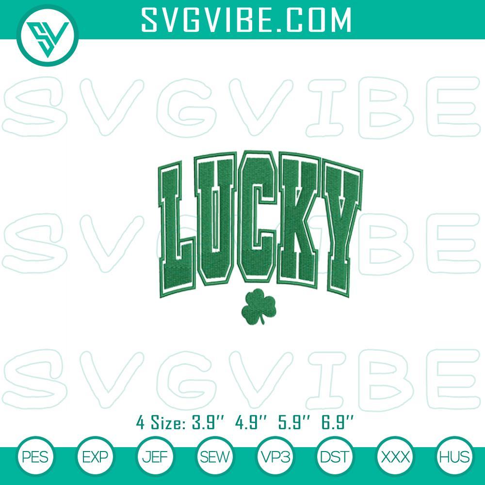 lucky patrick s day embroidery designs leaf clover embroidery pattern mockup