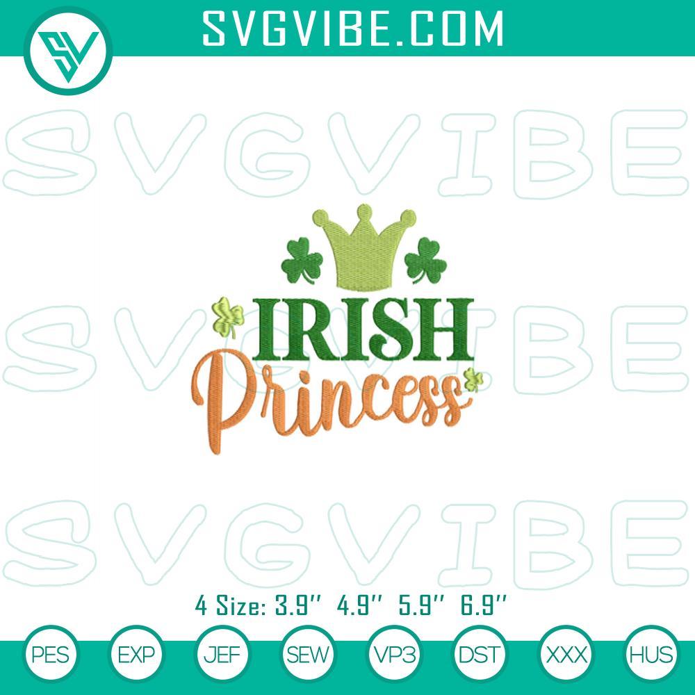 irish princess embroidery designs st patricks day embroidery designs mockup