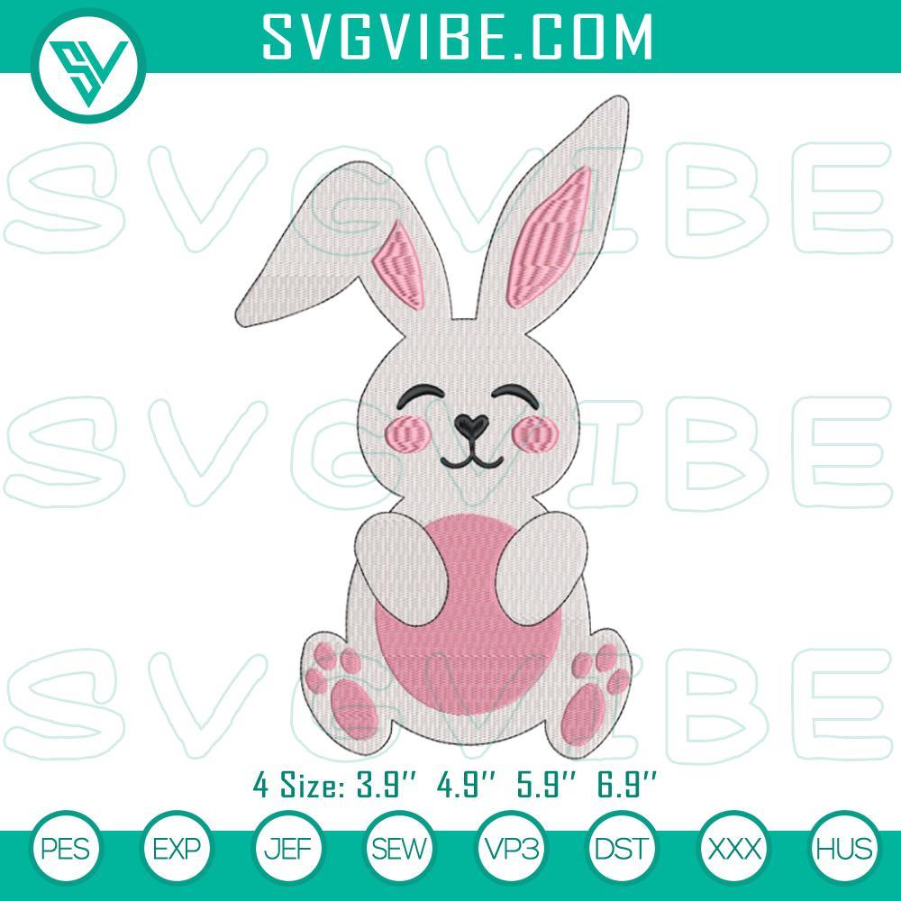 easter bunny rabbit embroidery design bunny machine embroidery design mockup