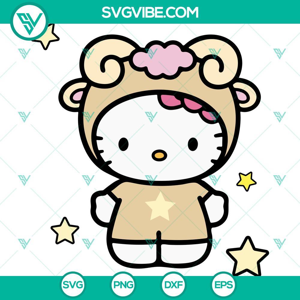 sheep hello kitty svg aries hello kitty svg respect the kitty svg mockup