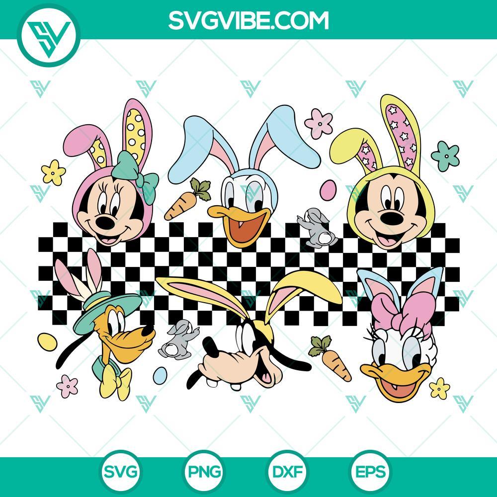 happy easter disney friends svg disney characters bunny svg disney happy easter bunny svg mockup