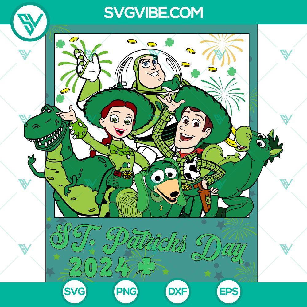 toy story st patricks day svg toy story and friends 2024 svg lucky cartoon shamrock svg mockup