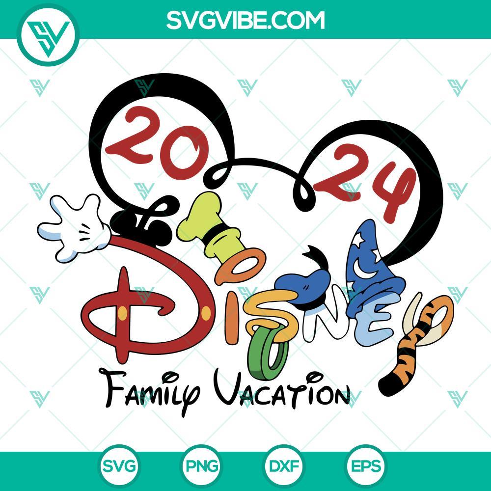 disney family vacation 2024 svg walt disney world svg mouse friends trip svg mockup