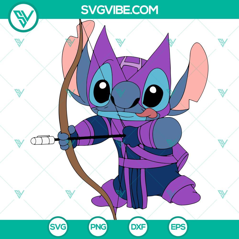 hawkeye stitch svg superhero marvel stitch svg png eps dxf file mockup