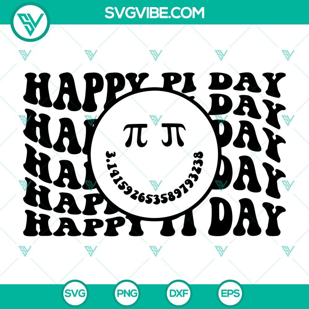 smile face happy pi day svg png dxf eps cut files mockup