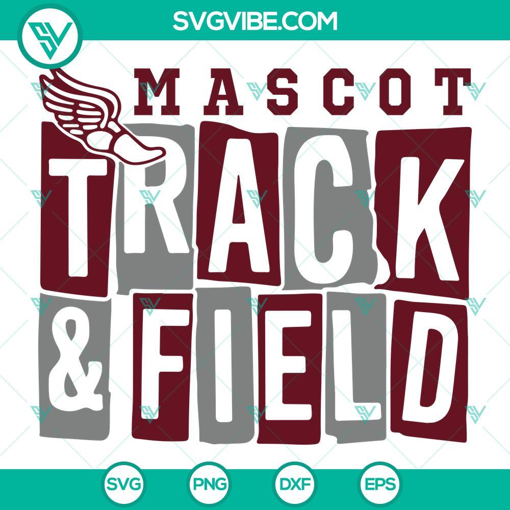 mascot track and field svg png dxf eps files mockup