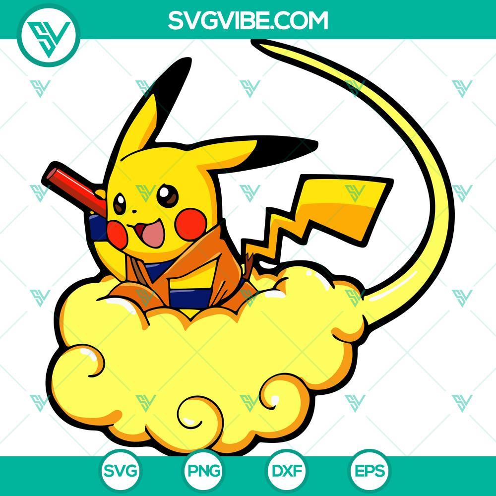 pokemon son goku svg pikachu dragon ball svg png dxf eps mockup